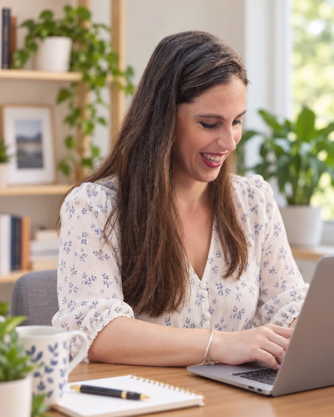 Andrea in an online coaching session